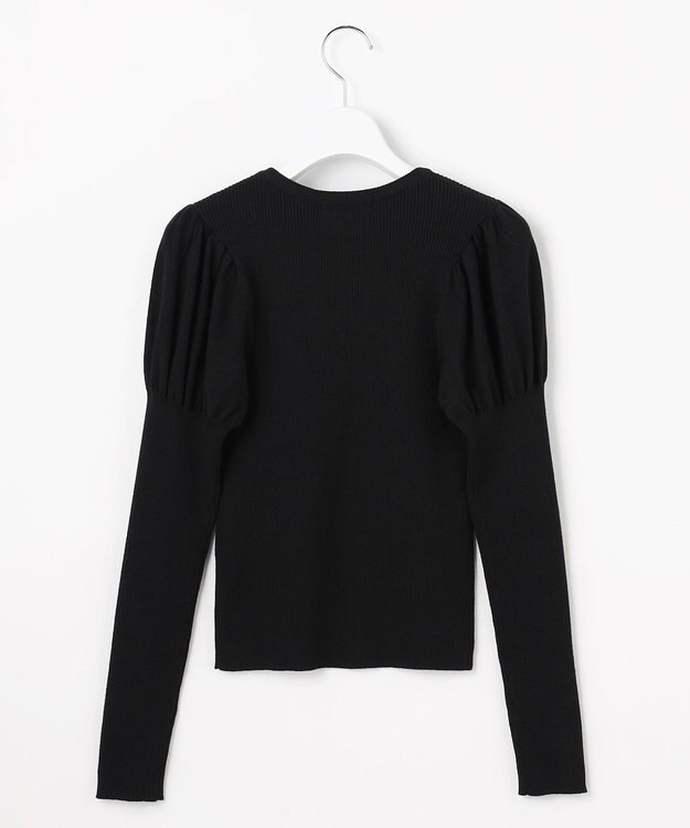 Feroux パフスリーブ ニット プルオーバー ブラック系