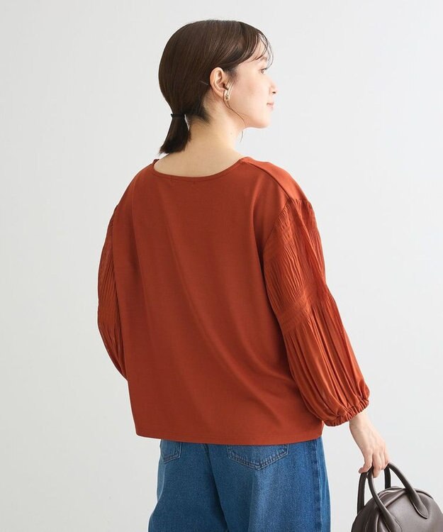 Green Parks マジョリカ袖カットプルオーバー Terracotta