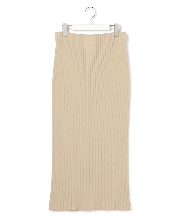 23区 【SLOW/一部店舗限定】ホールガーメント リブニット スカート ベージュ系