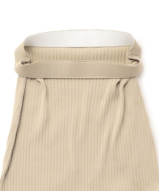 23区 【SLOW/一部店舗限定】ホールガーメント リブニット スカート ベージュ系