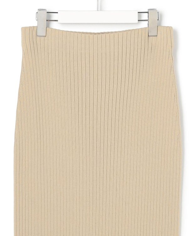 23区 【SLOW/一部店舗限定】ホールガーメント リブニット スカート ベージュ系