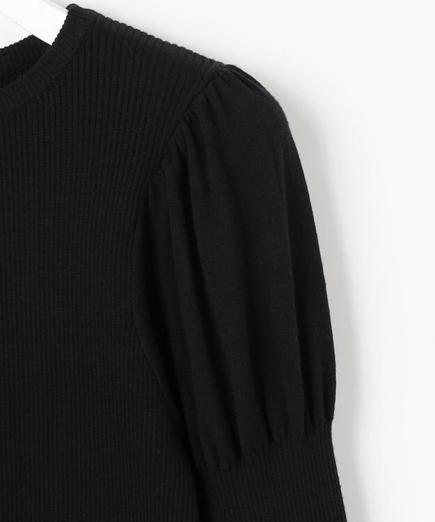 Feroux パフスリーブ ニット プルオーバー ブラック系