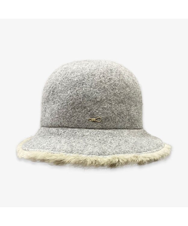 林八百吉商店 un chapeau ファー付きセーラー グレー