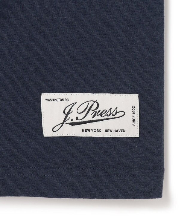 J.PRESS MEN 【NYUZELESS】1902 グラフィック Tシャツ ネイビー系
