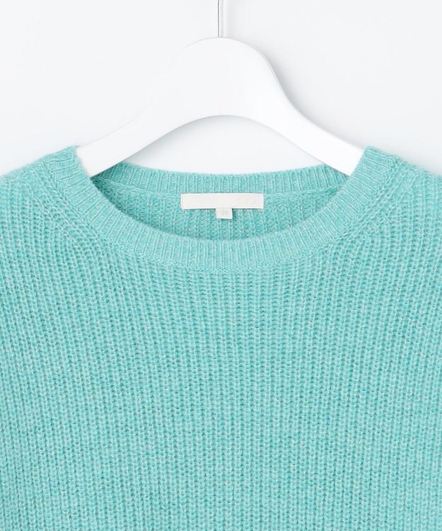 自由区 L 【カタログ掲載】カラーメランジ ニット ターコイズ