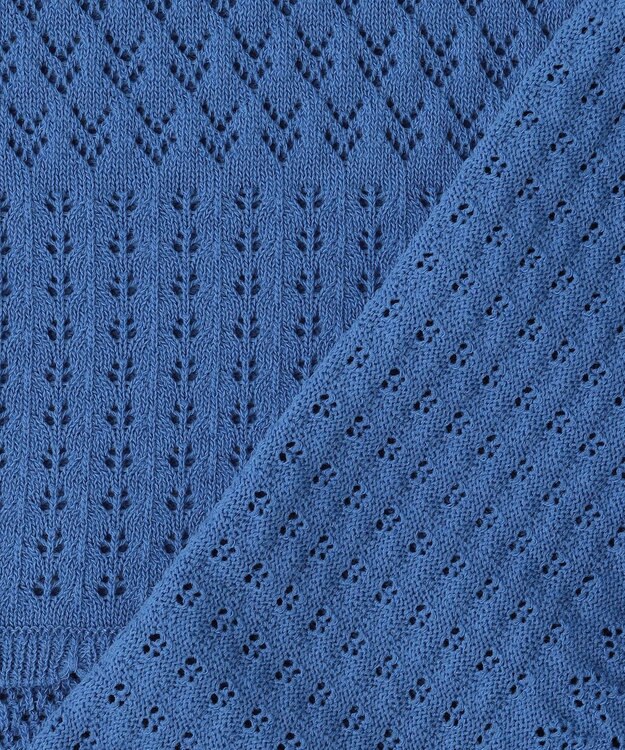 組曲 L 【先行予約】プティスカラレーシー ニット ブルー系