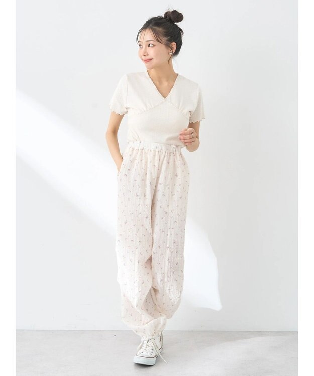 earth music&ecology タックカーゴパンツ Black