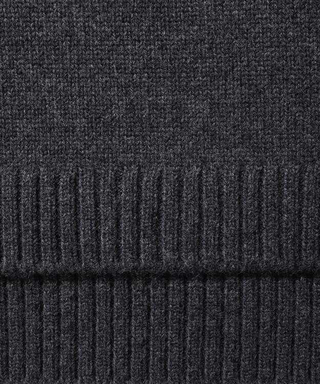 ATON COOMA LAMBS WOOL | ショートクルーネックプルオーバー CHARCOAL GRAY
