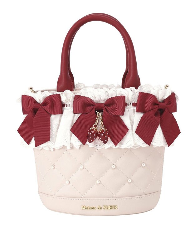 Maison de FLEUR ガトーフレーズ2Wayバッグ Pink