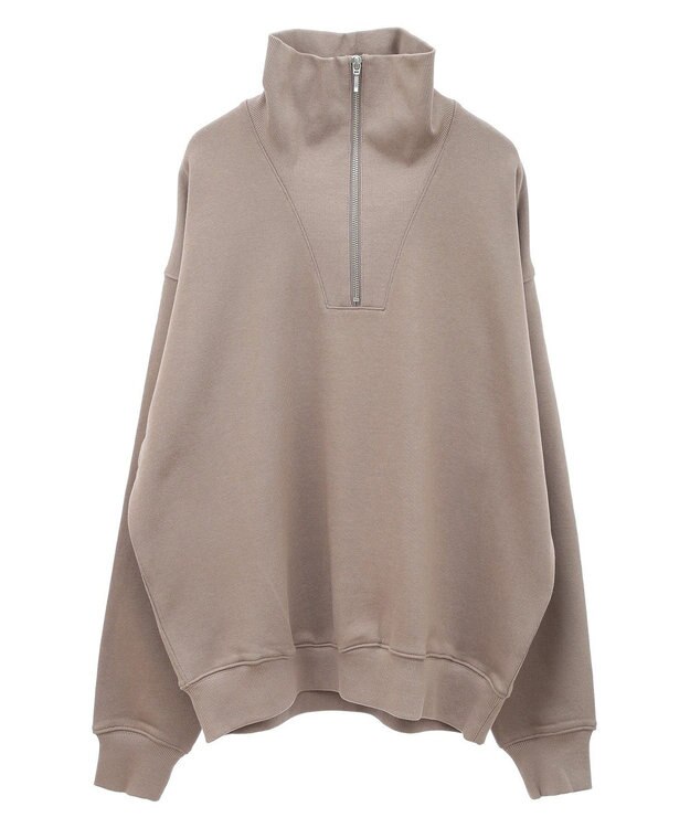AMERICAN HOLIC ハーフＺＩＰスウェット1 Mocha