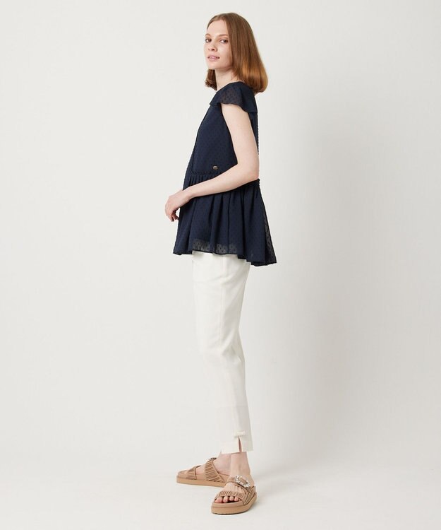 TOCCA 【洗える】SUMMER SHOWER ブラウス ネイビー系