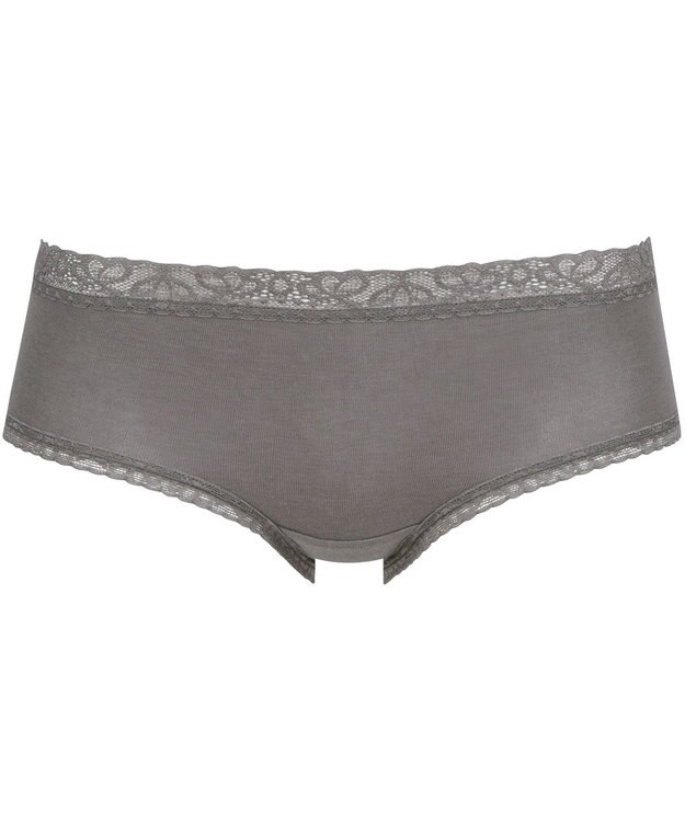 Wing ショーツ　【デイリーフィットやわらかコットン】　ここちよいフィット感　はきこみ丈あさめ　EC2200　ウイング／ワコール グレー