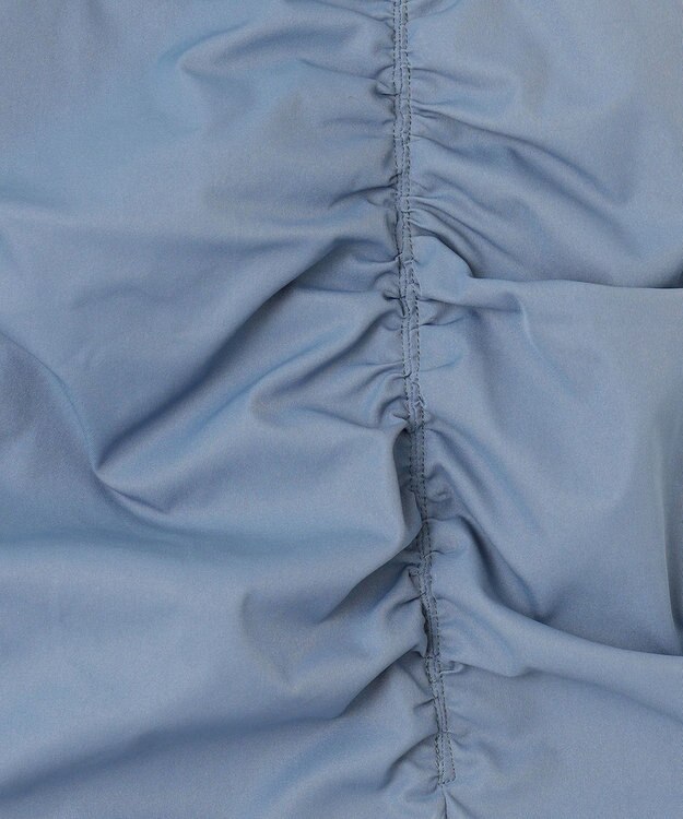 Feroux 【洗える】シュリンクマーメイド スカート スカイブルー系