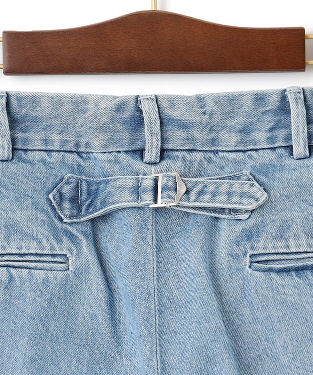 J.PRESS MEN 【J.PRESS ORIGINALS】SHIOTA DENIM PIPED STEM 1TUCK / JAPAN MADE サックスブルー系