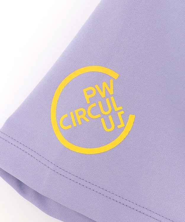 PW CIRCULUS 【WOMEN】【ストレッチ / UVケア】ロゴ モックネック シャツ ゴルフウェア レディース ラベンダー