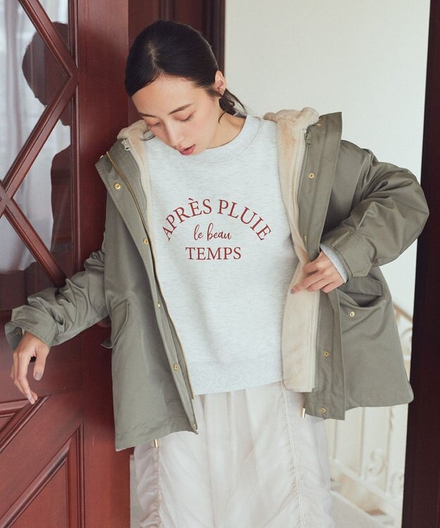 earth music&ecology マルチウェイマウンテンパーカー カーキ