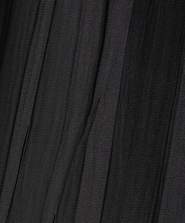 uncrave マシーンプリーツ フレアスカート ブラック