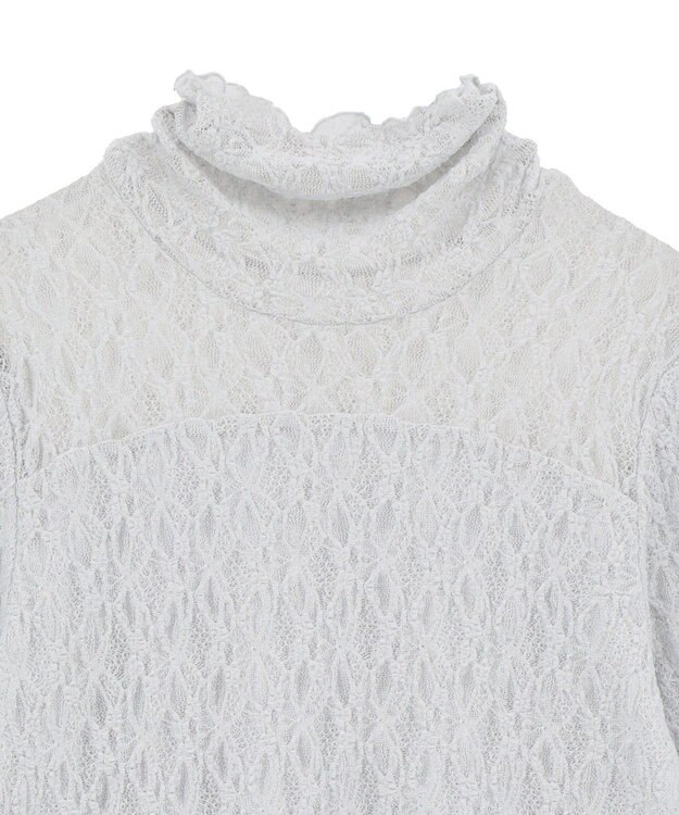 earth music&ecology 【吸湿発熱】あったかフェミニンインナー（ハイネック） Light Gray