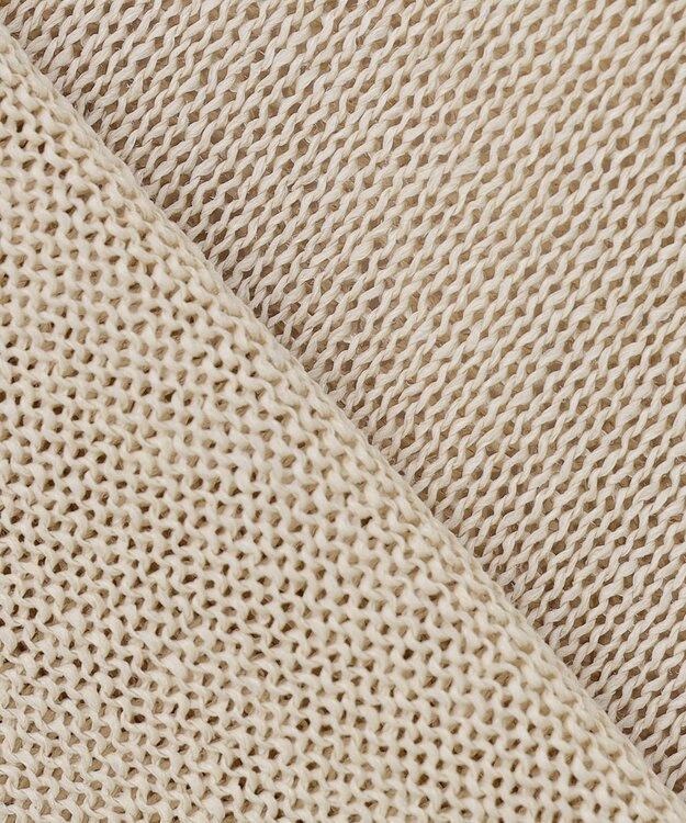 BEIGE， YOOPER / ドライタッチ シアーニット Flax