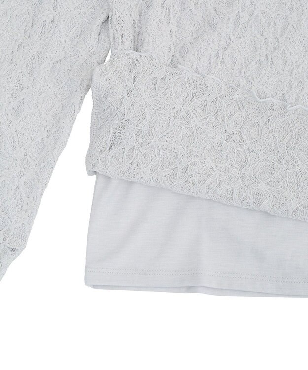 earth music&ecology 【吸湿発熱】あったかフェミニンインナー（ハイネック） Light Gray