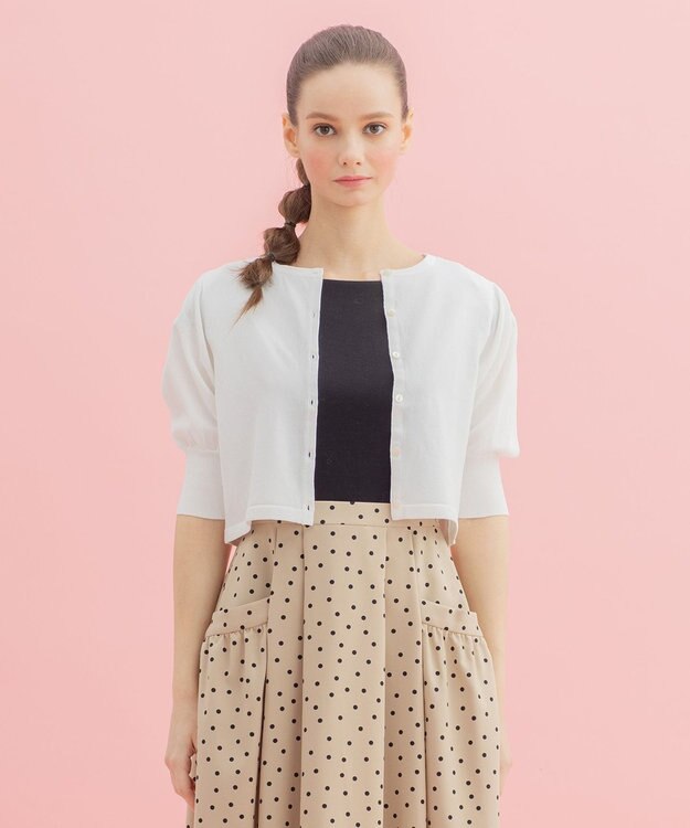 TOCCA 【洗える！】BALOON カーディガン アイボリー系