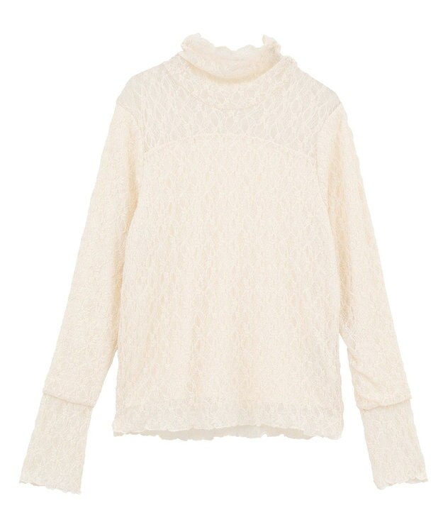 earth music&ecology 【吸湿発熱】あったかフェミニンインナー（ハイネック） Ecru