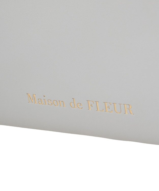 Maison de FLEUR EC限定フロントリボン3ルームトートバッグ Grayish Blue