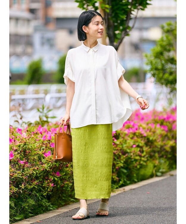 AMERICAN HOLIC サラックールフレンチスリーブシャツ Off White