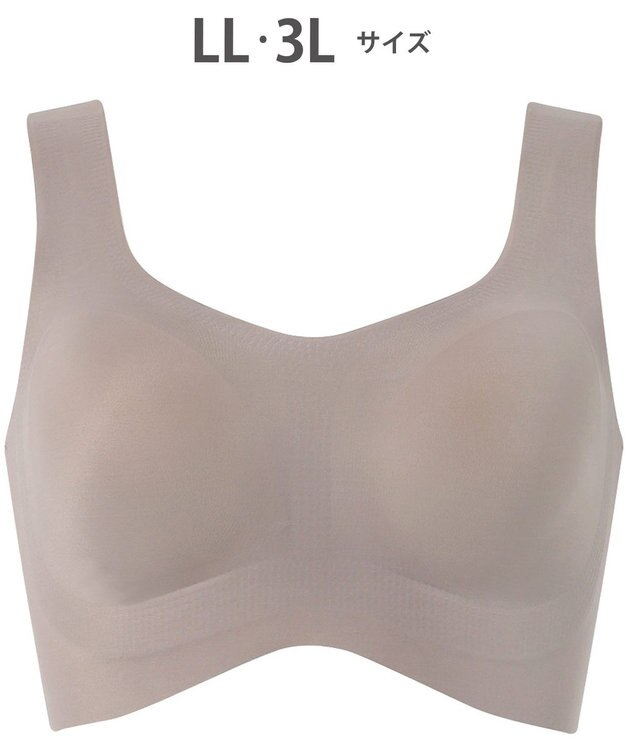 Wing ノンワイヤーブラ 【フィットトップ】 よく伸びて快適フィット 身生地部は吸汗速乾 MB1010 ウイング／ワコール ダークブラウン