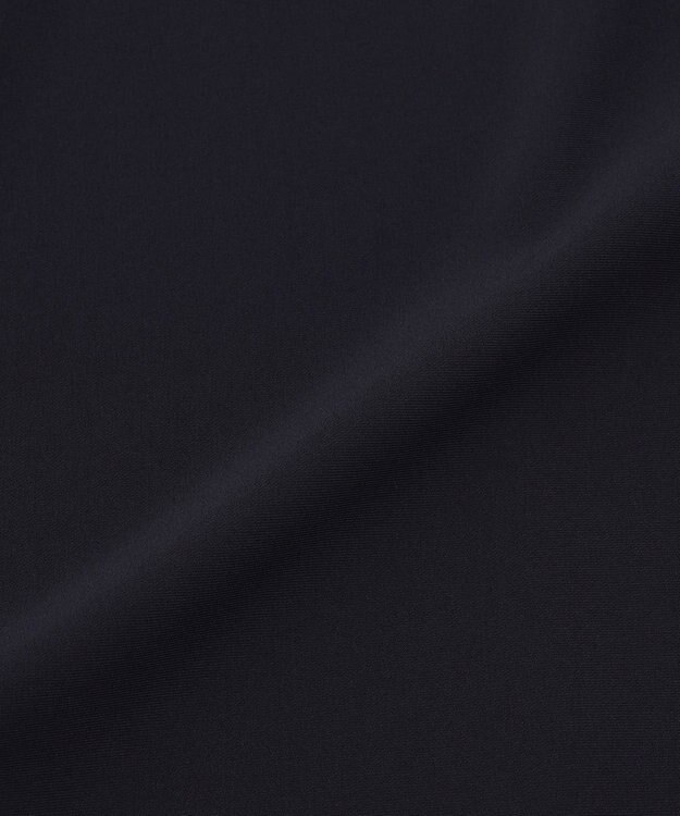 23区 L 【洗える】トリアセダブルジョーゼット フレア ワンピース ネイビー系