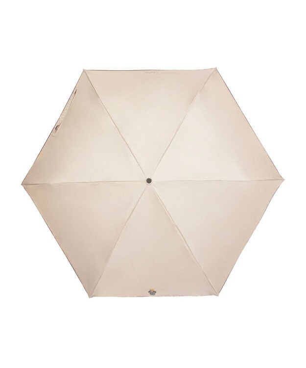 MOONBAT 【自動開閉】POLO RALPH LAUREN 遮光 晴雨兼用 折りたたみ日傘 無地 ポロベア ベージュ