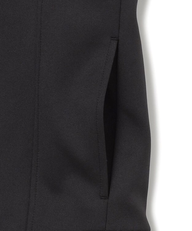 ICB 【洗える】 コンパクトダンボールニット ジャケット ブラック系