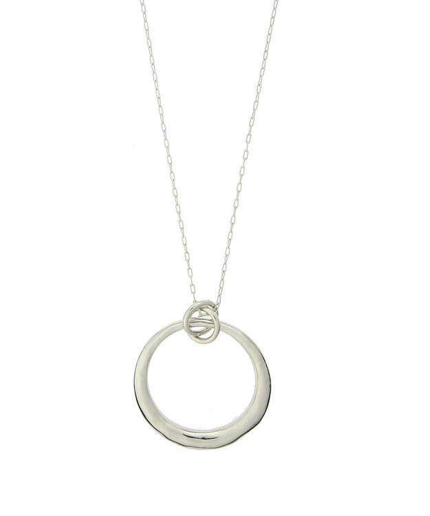 AMERICAN HOLIC テクスチャーメタルフープネックレス Silver