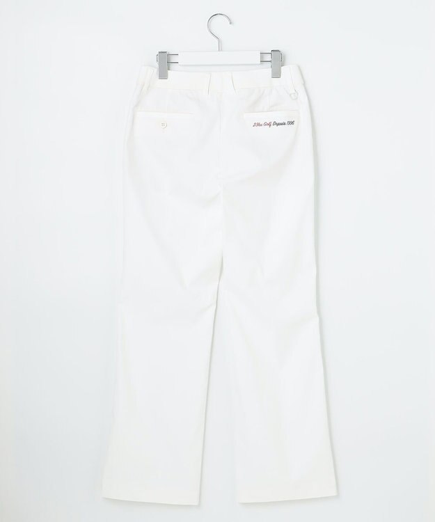 23区GOLF 防透素材で白でも安心！【WOMEN】【撥水/ストレッチ】シェルタリングオックス パンツ ホワイト系