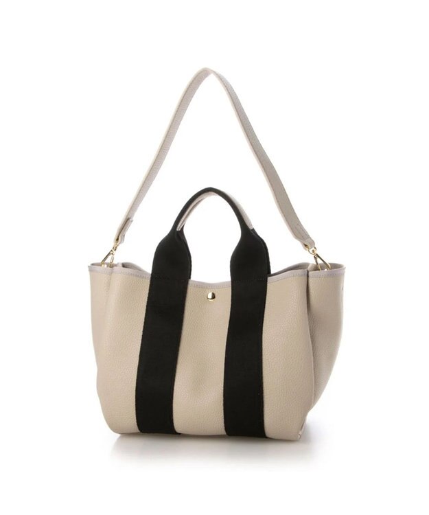 UNBILLION cachecache 太ショルダー付き2wayテープトートバッグ ベージュ