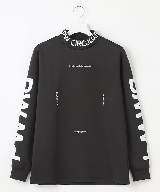 PW CIRCULUS 【イージーケア / 軽量 / 一枚でサマになる】【MEN】 ロングスリーブ モックネック ブラック系