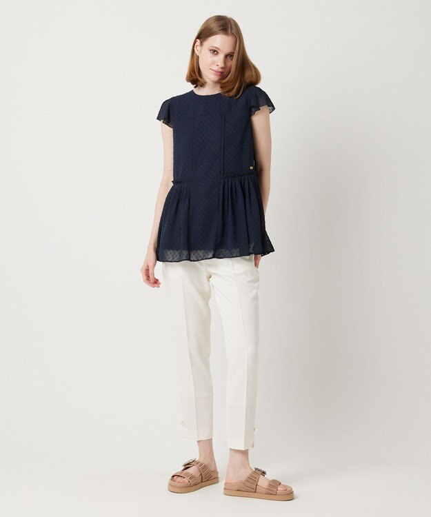 TOCCA 【洗える】SUMMER SHOWER ブラウス ネイビー系