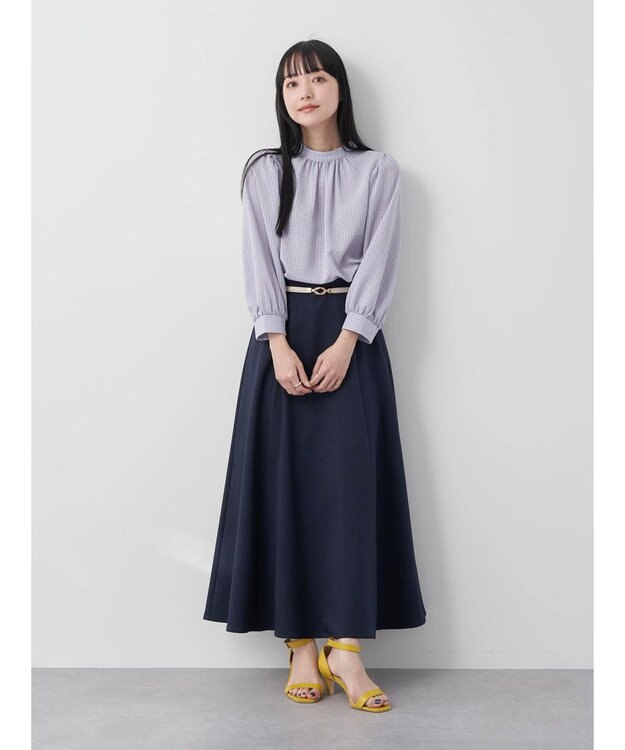 earth music&ecology Ｃｈｅｃｋドビーブラウス Sax