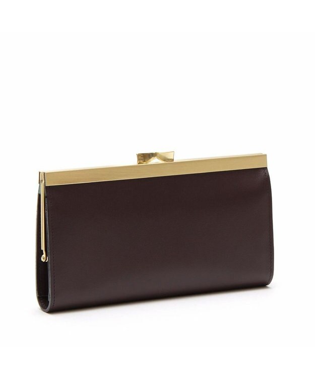 A.D.M.J. 【牛革】セブンティリリィ/ガマグチウォレット ブラウン