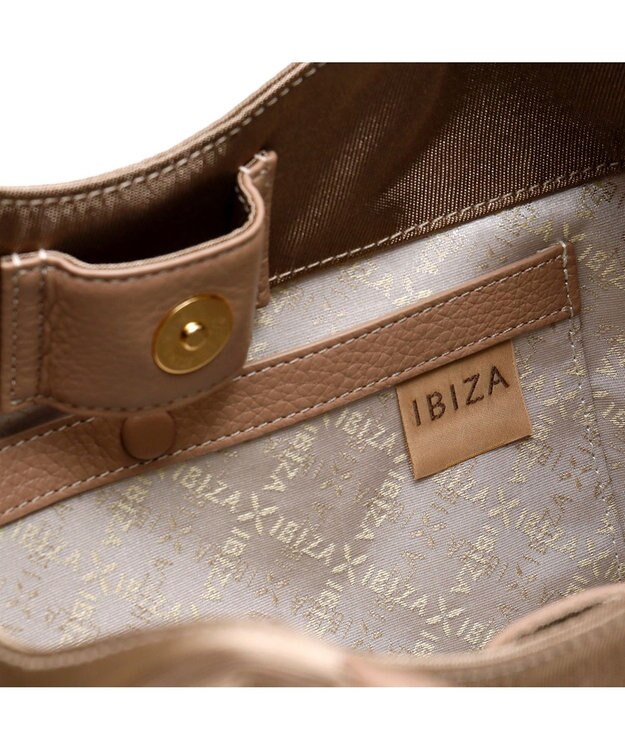 IBIZA アニマーダ　ナイロン　ハンドバッグ モカ