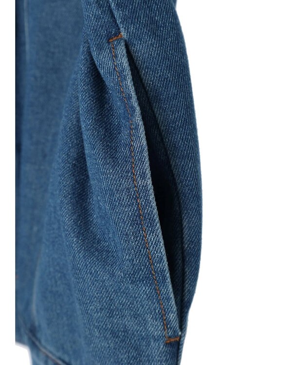 Green Parks ノーカラーデニムジャケット Light Indigo