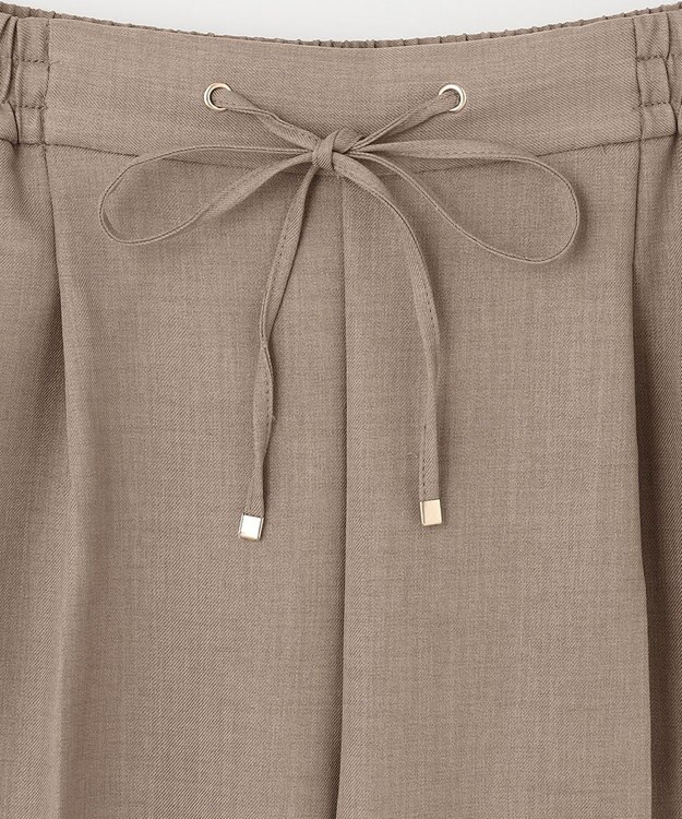 ANY 【洗濯機可能/セットアップ対応/ウエストゴム】イージィケア美脚ワイドパンツ ライトモカ