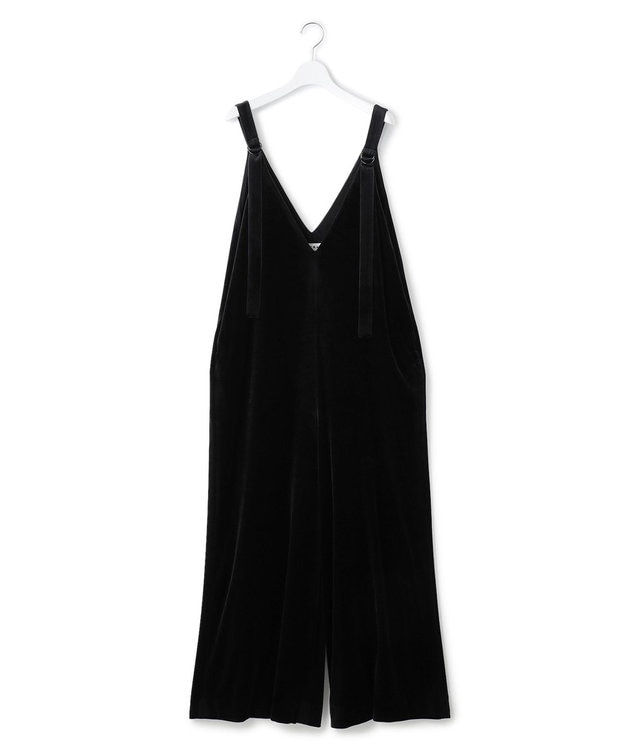 23区 【SACRA】トリアセテートベロア サロペット ブラック系