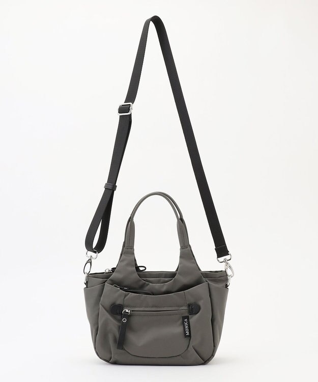 LA BAGAGERIE 【MONICA】ラウンド2WAYミニトートバッグ ダークグレー