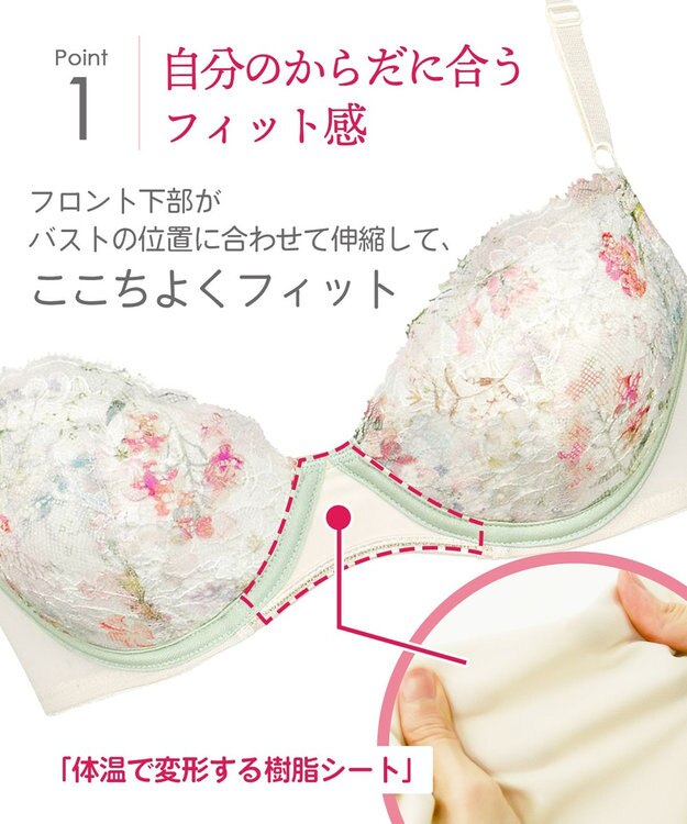 Wing ブラショーツセット　【マッチミーブラ】　ブラがわたしに合わせてくれる　ウイング／ワコール　KB8003 ピンク