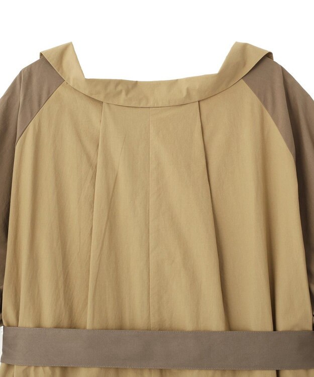 YECCA VECCA ベルト付きスキッパーシャツワンピース Beige