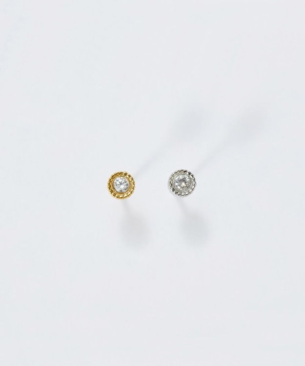 Phoebe 【金属アレルギー対応】プチシャイニングピアス(片耳)　シルバー/サージカルステンレス シルバー