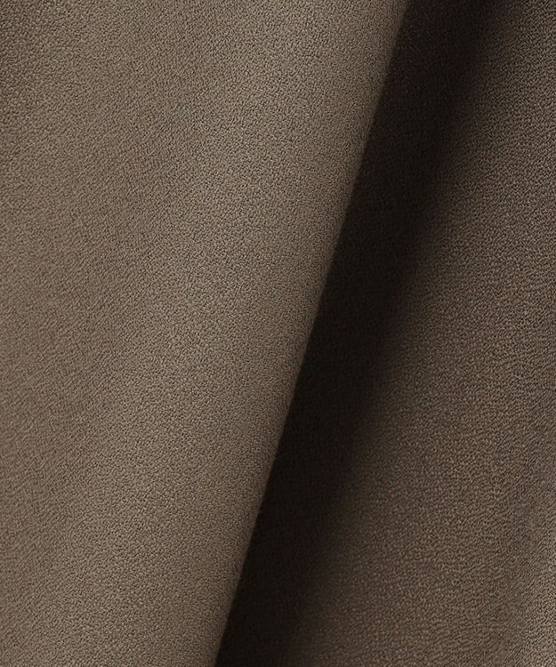 23区 ウールジョーゼット Aライン ワンピース ダークブラウン系