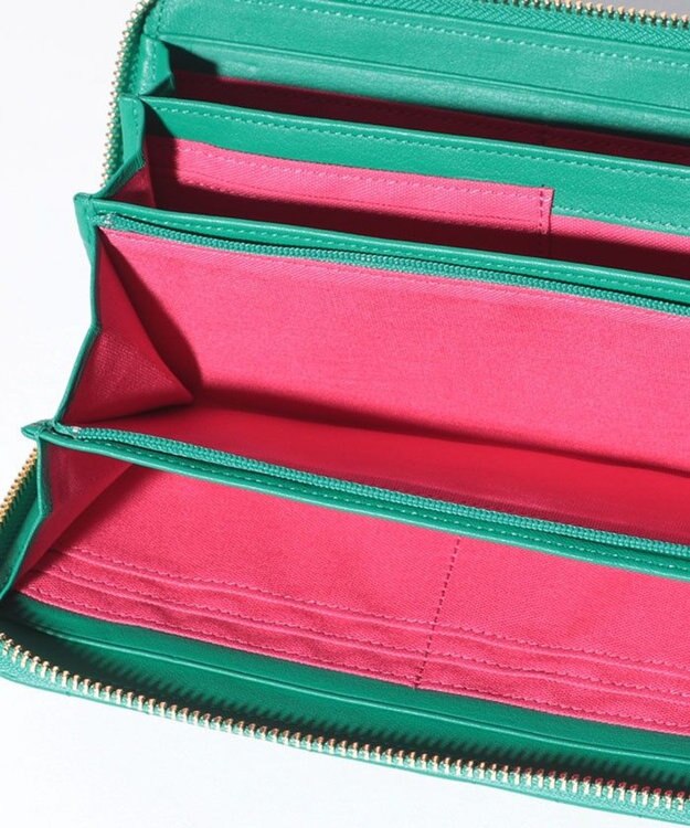 LANVIN en Bleu ベルシー ラウンドファスナー長財布 グリーン