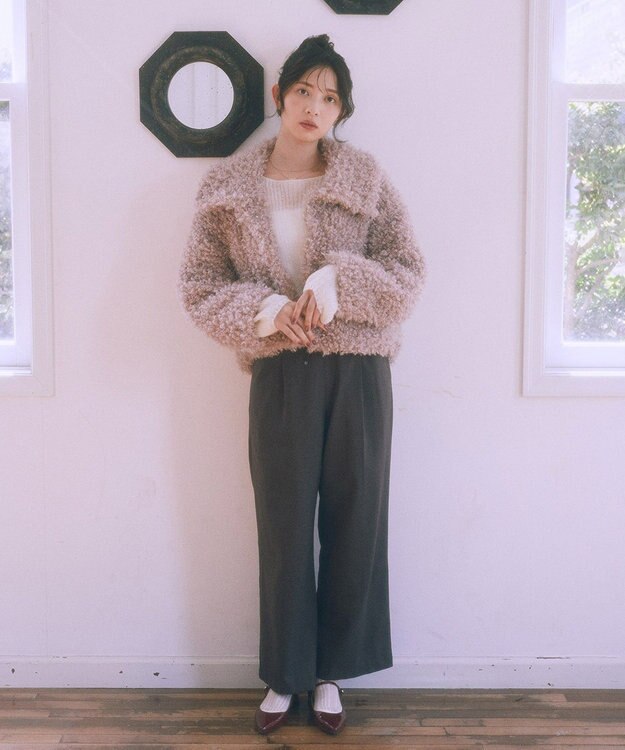 earth music&ecology ＴＲワイドパンツ Check